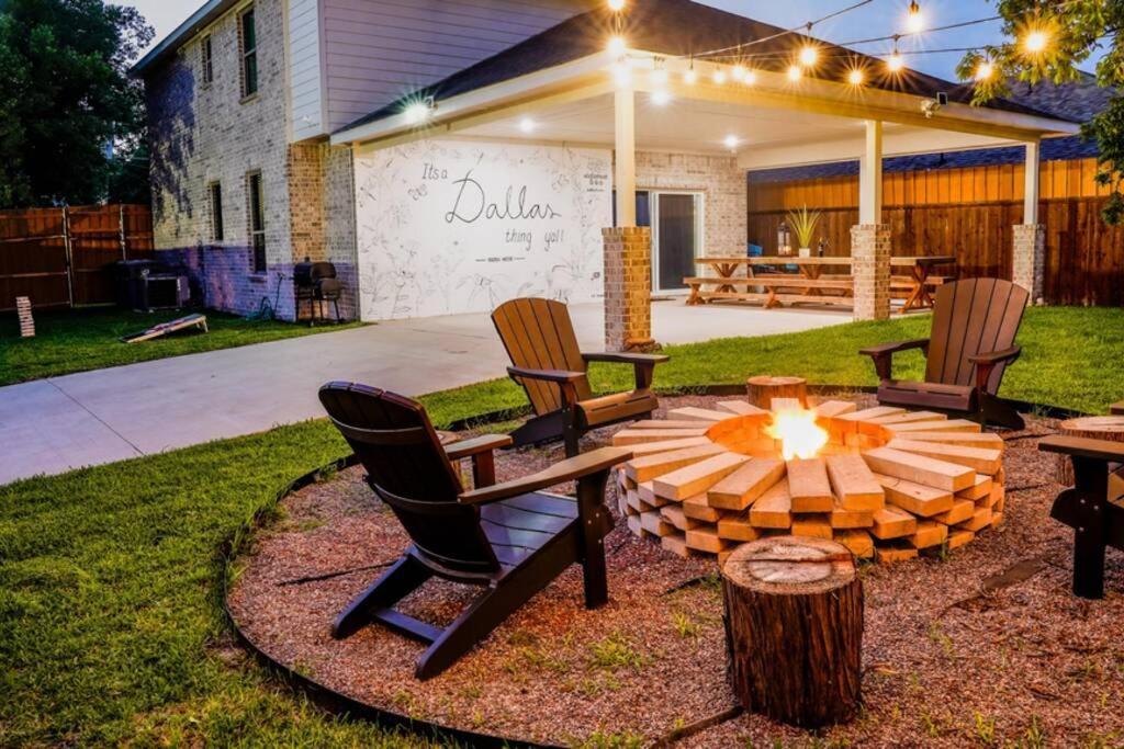 Dallas 4Br Large Yard W Hot Tub , Fire Pit And Basketball Hoop Ngoại thất bức ảnh